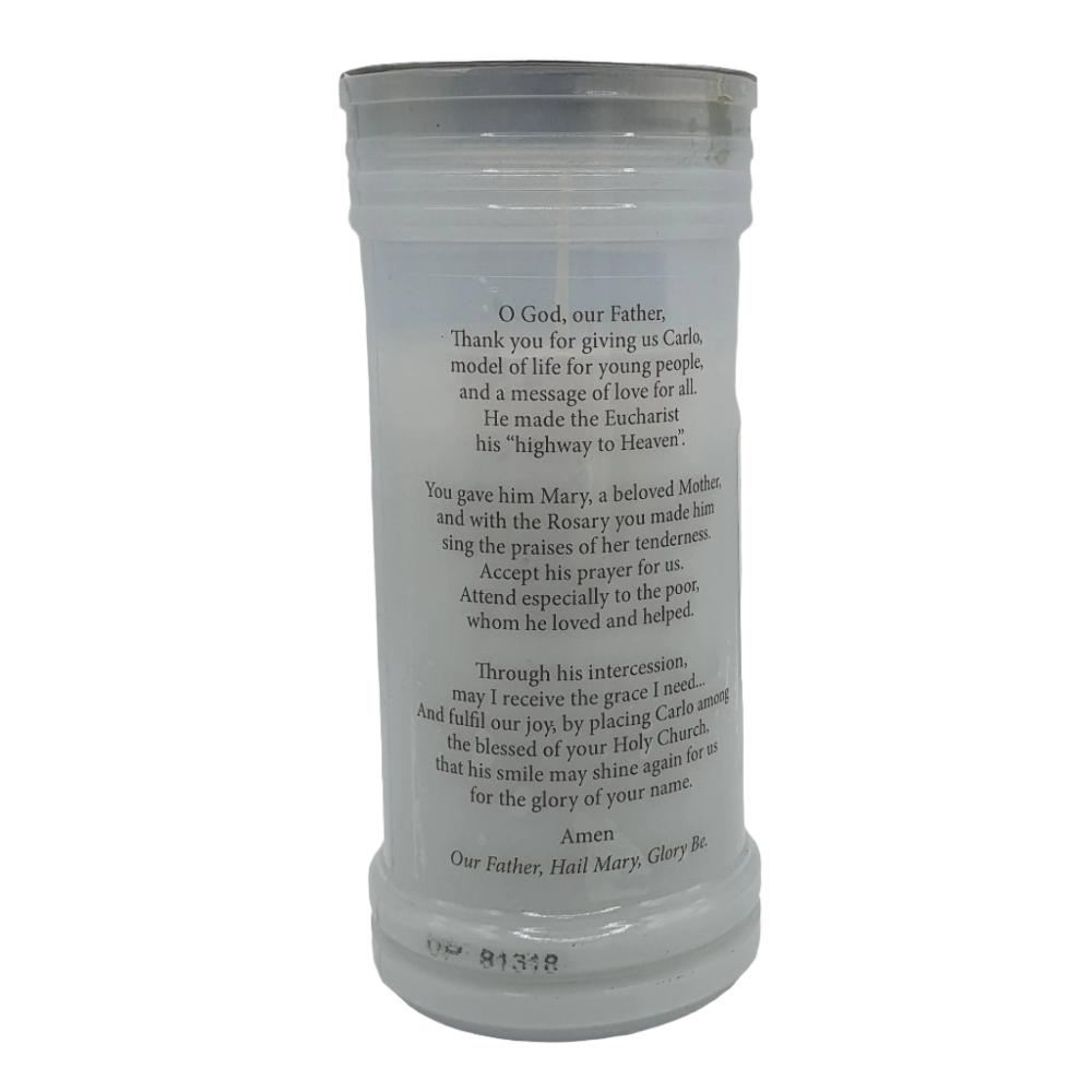 Carlo Acutis Prayer Pillar Candle