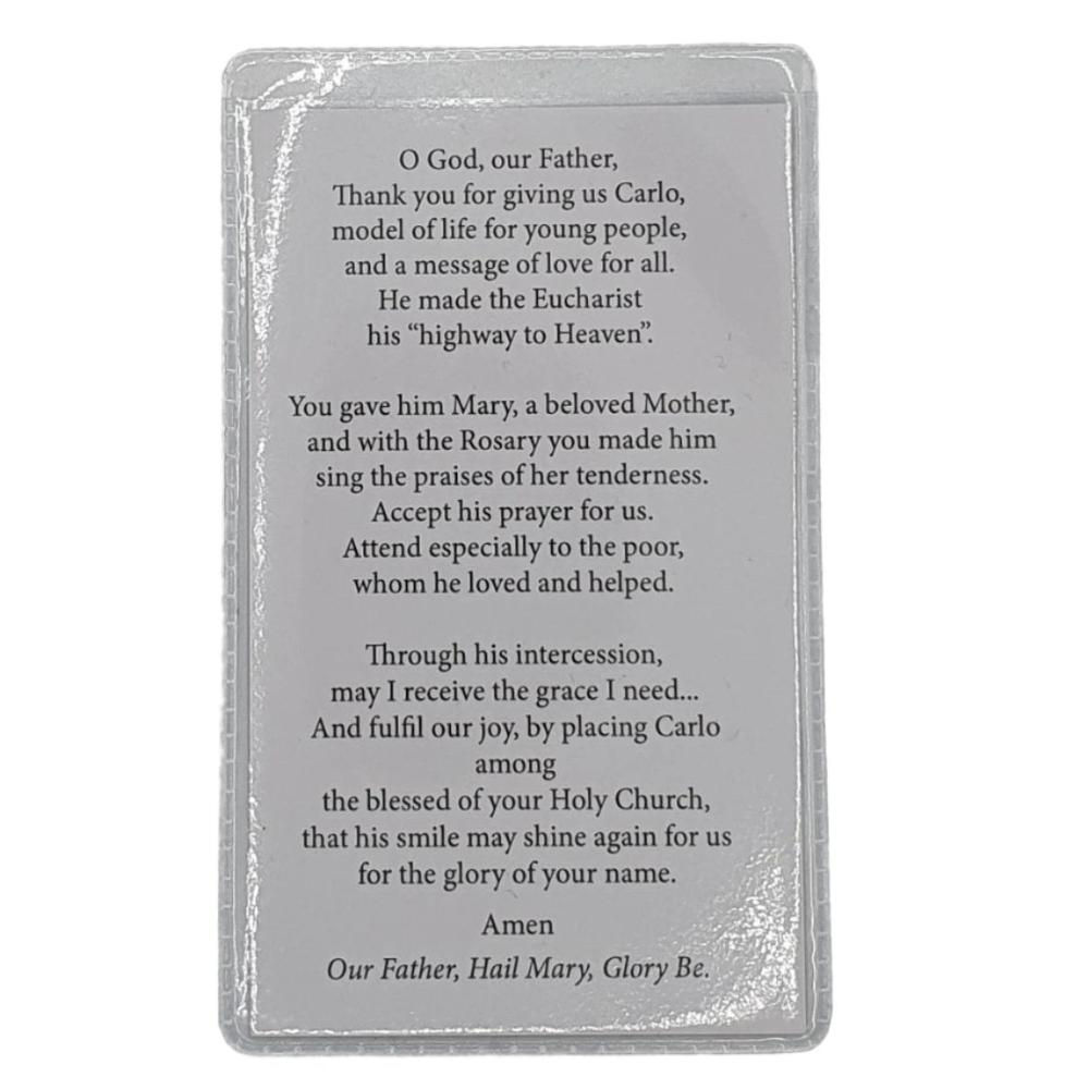 Carlo Acutis Verse Leaflet Prayer