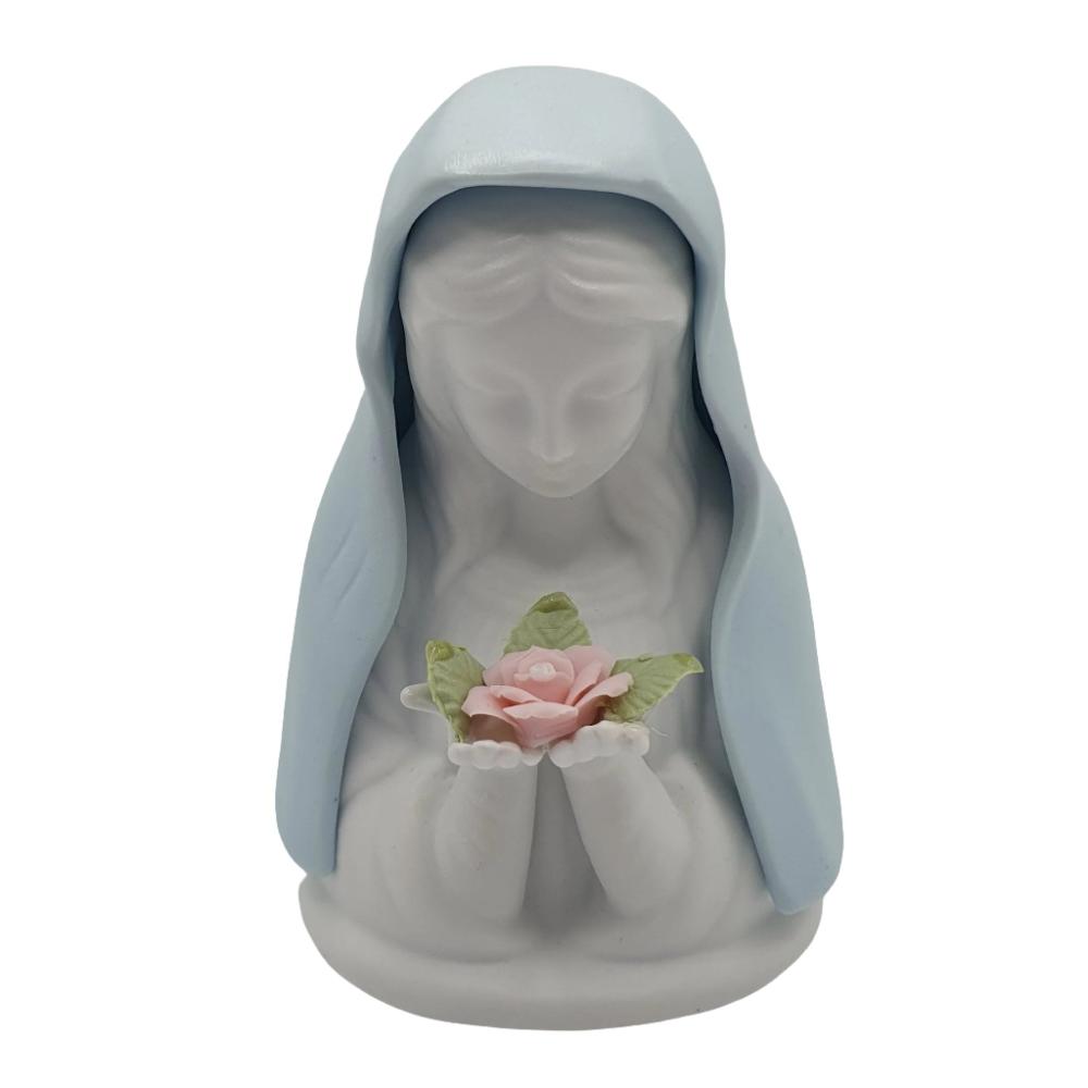 4.5" Blue Madonna Statue with LED Light