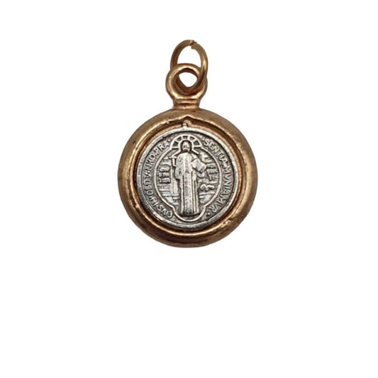 St Benedict Medal Gilt Edge 13mm