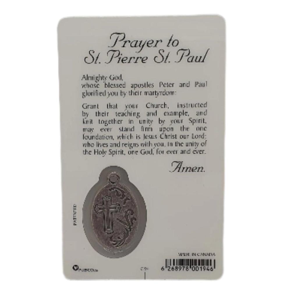 Saints Peter and Paul Medal Card