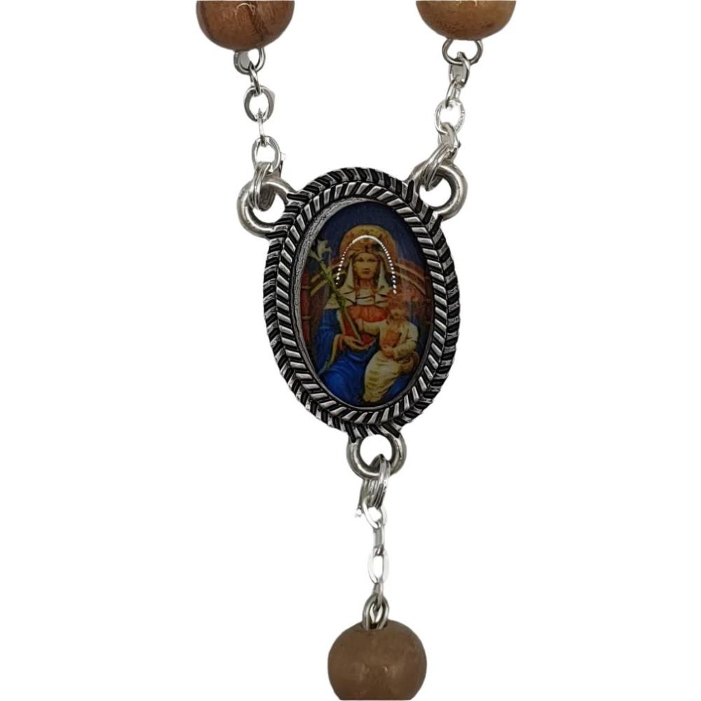 Our Lady of Walsingham Olive Wood Single Decade Car Rosary