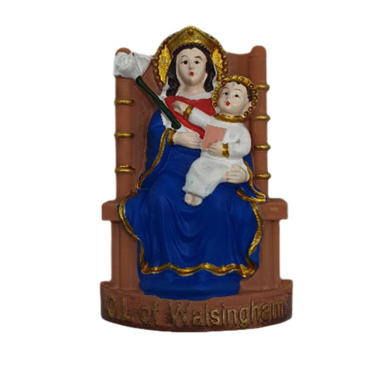 Handpainted 6cm Our Lady of Walsingham Statue