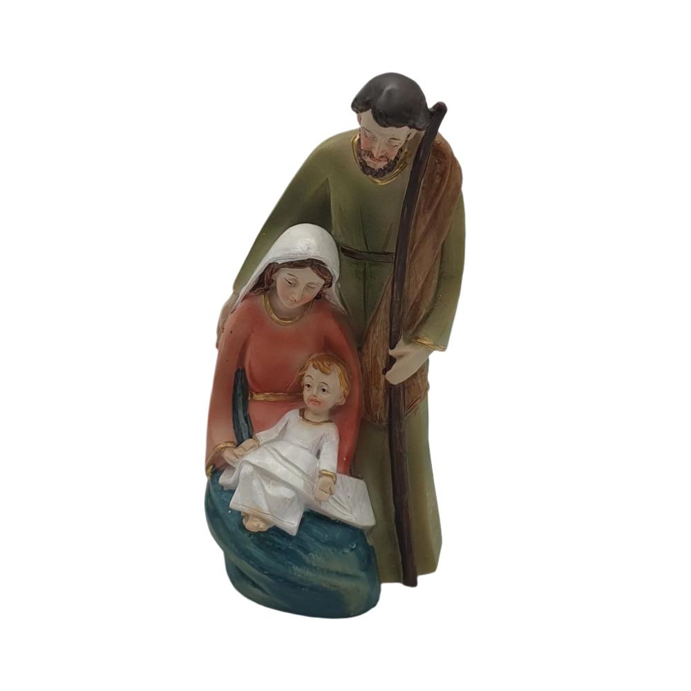 4” Handpainted Holy Family Nativity Statue