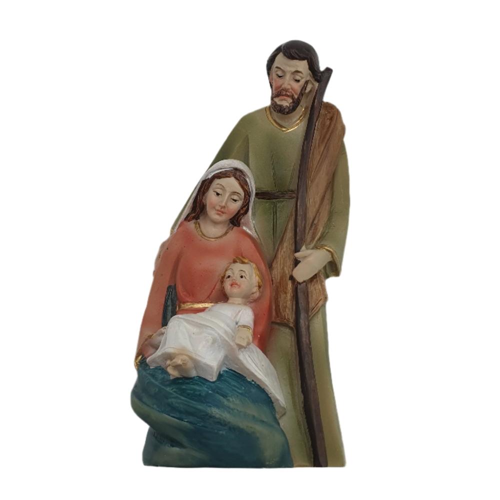 4” Handpainted Holy Family Nativity Statue