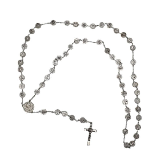 Full St. Benedict Medal Rosary with St. Benedict Crucifix