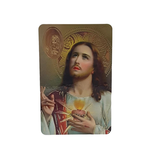 Sacred Heart of Jesus Prayer Card – A Devotion of Love and Mercy