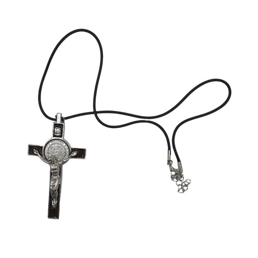 Dark Brown Enamel St Benedict Cross