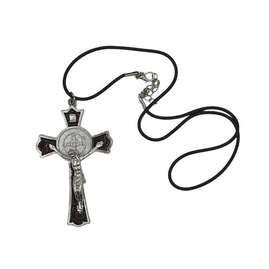 Black Enamel St Benedict Cross