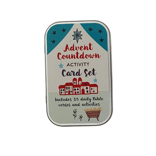 Advent Countdown Activity Card Set: Daily Bible Verses & Activities