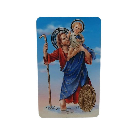 St Christopher Prayer Card with Motorist's Prayer