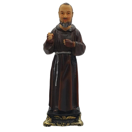 5" Saint Pio Resin Statue