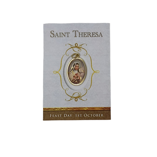 St Theresa Medal Card