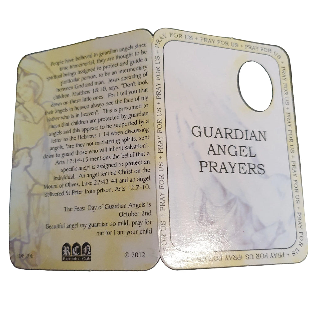 Guardian Angel Prayer Card