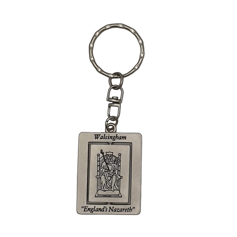 Our Lady of Walsingham Spinning Keyring