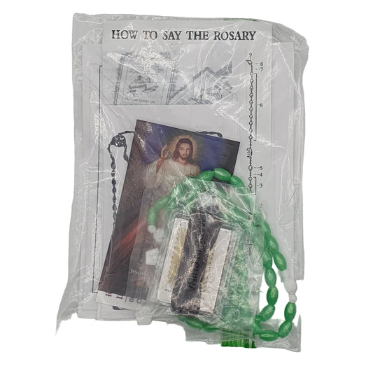 Rosary Card & Scapular Set