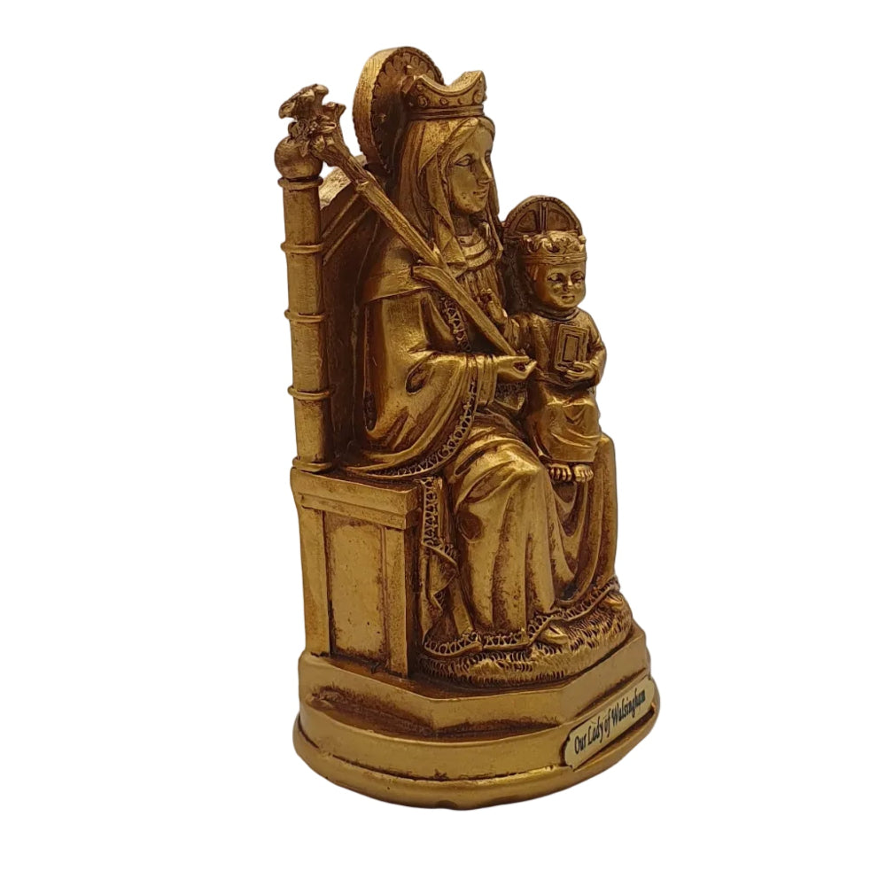 Our Lady of Walsingham Gold Finish 4" Statue