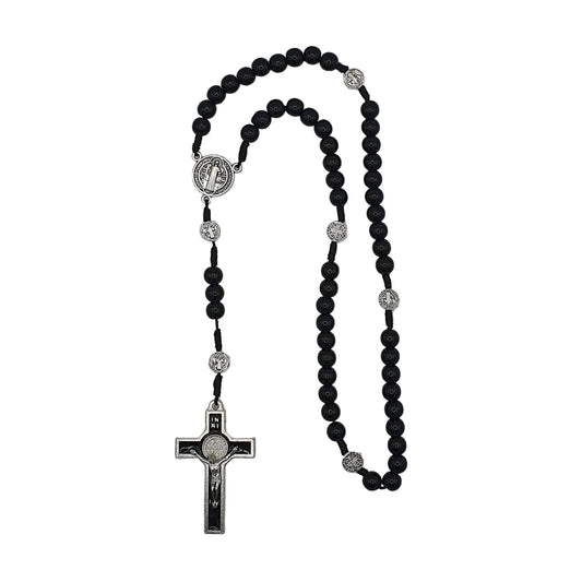 Black Cord St. Benedict Rosary