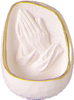 Praying Hands 4.5" Resin Font