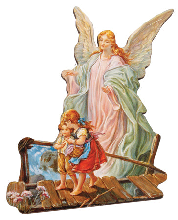 Guardian Angel Wooden Fridge Magnet