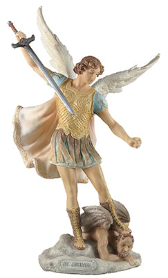 10.5" Veronese St Michael resin statue