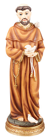 5" Renaissance St Francis Resin Statue