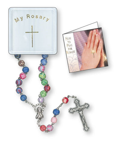 Children's Multi Coloured Soft Resin Rosary