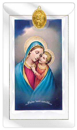 Our Lady of Good Counsel Medal Card & Leaflet