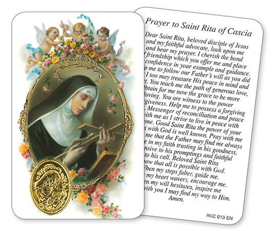 St Rita Prayer Card