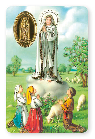 Our Lady of Fatima Prayer Card