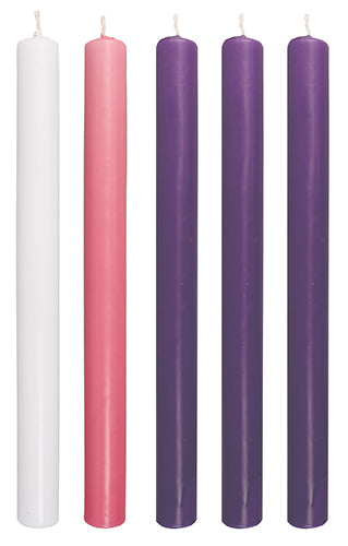 Advent Candle Set - 10 inch x 7/8 inch