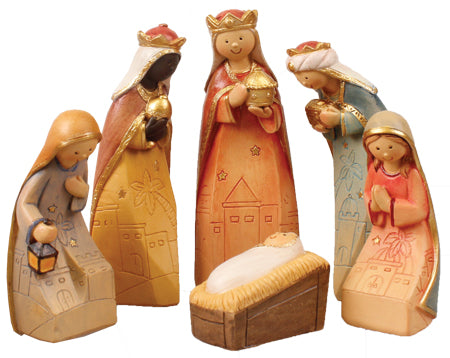 5"  6 Piece Holy Family Set