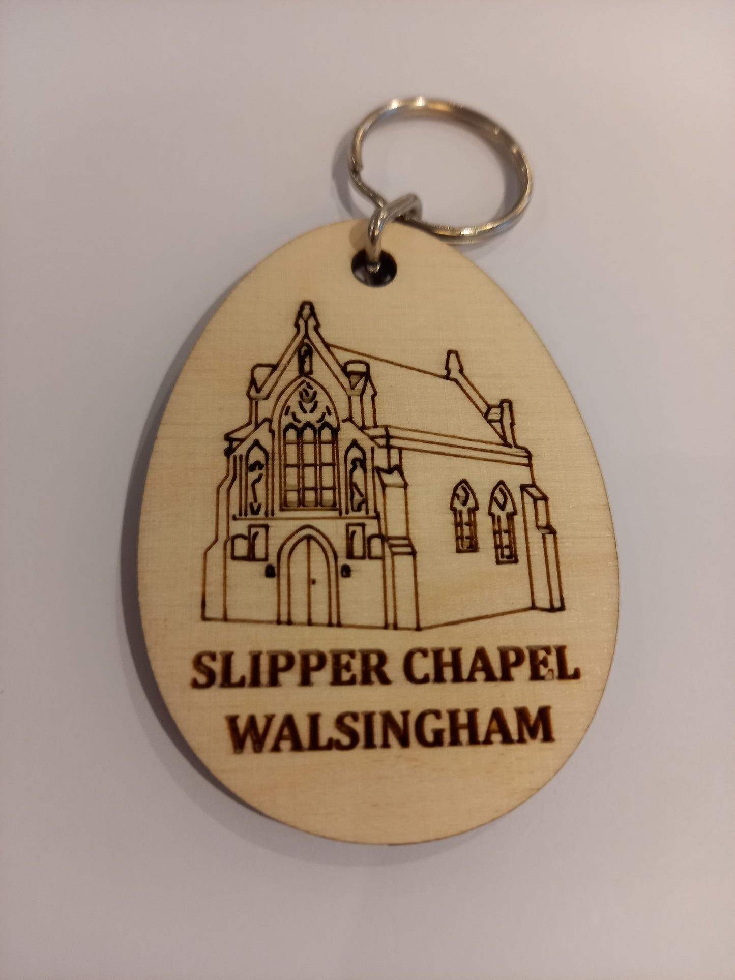 Slipper Chapel Wooden Keyring