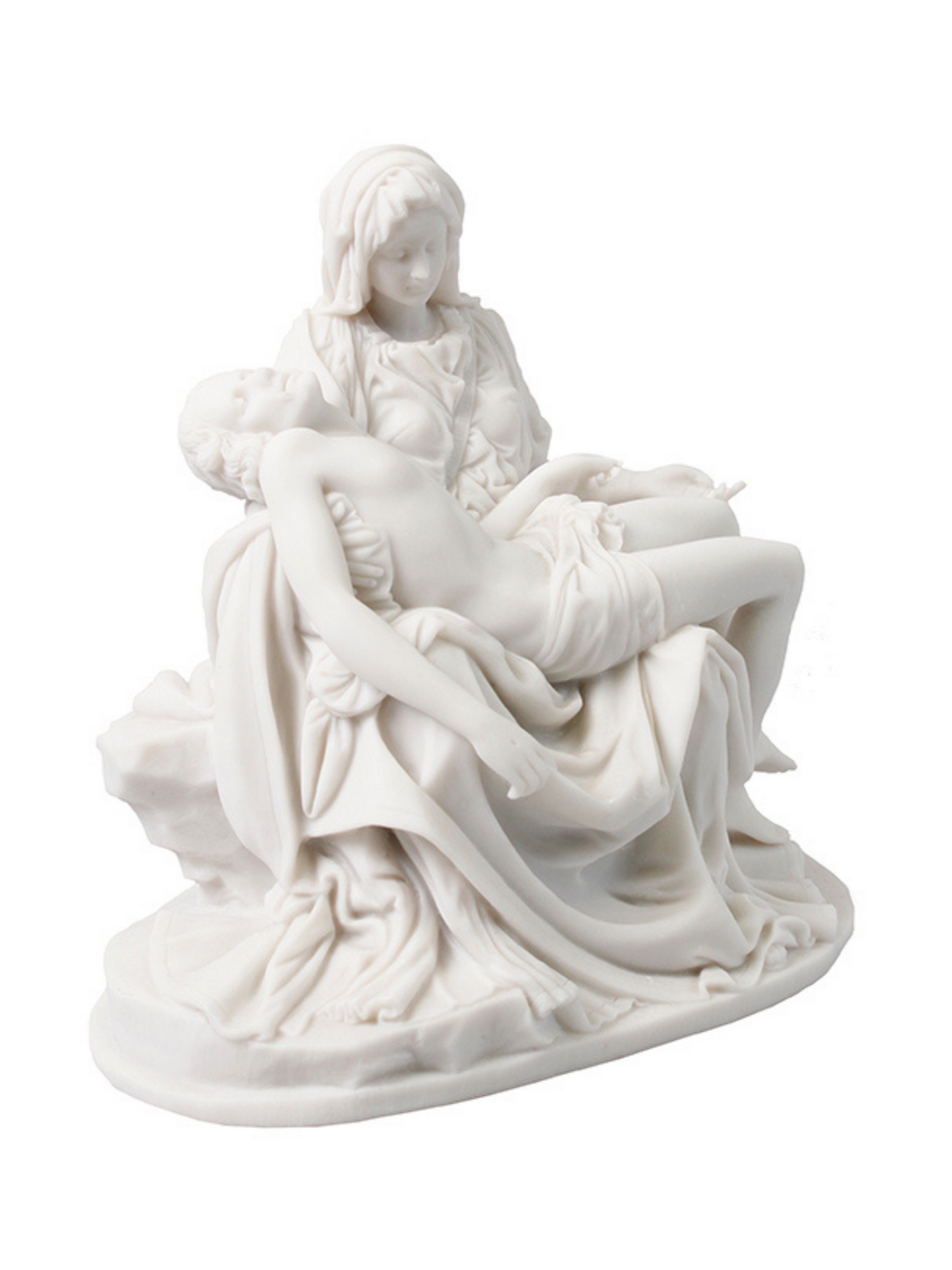 White Pieta Statue