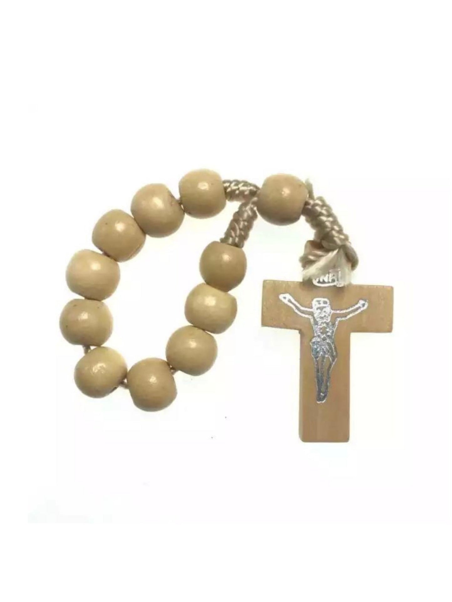 Light Wood Rosary Ring