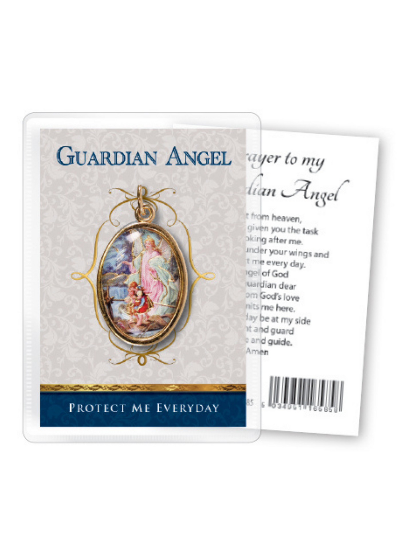 Guardian Angel Medal with Prayer